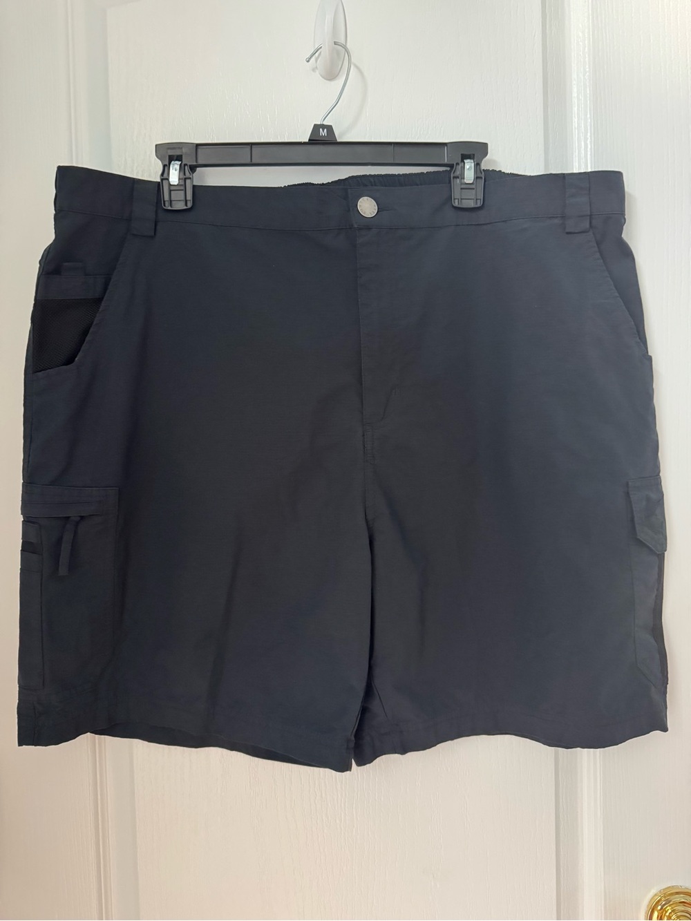 Reel Legends Men's Black Utility Cargo Shorts